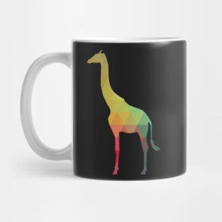 Rainbow giraffe silhouette Mug